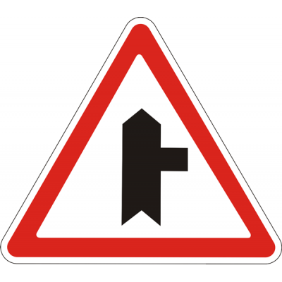 Road Sign 1.23.1 Adjacency of the Secondary Road Road Sign 1.23.1 Adjacency of the Secondary Road