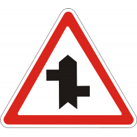 Дорожній Знак 1.23.3 Прилягання Другорядної Дороги