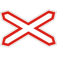 Дорожній Знак 1.29 Одноколійна Залізниця