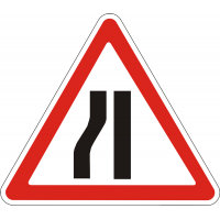 Дорожній Знак 1.5.3 Звуження Дороги