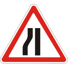 Дорожній Знак 1.5.3 Звуження Дороги