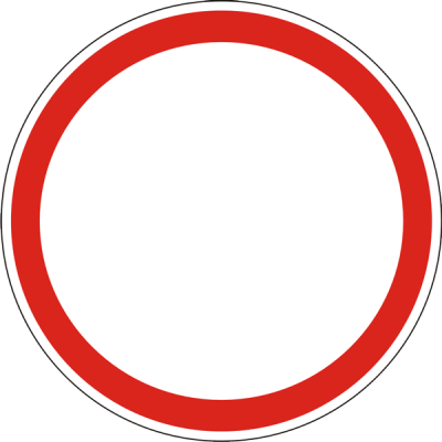 Дорожній Знак 3.1 Рух Заборонено Дорожній Знак 3.1 Рух Заборонено