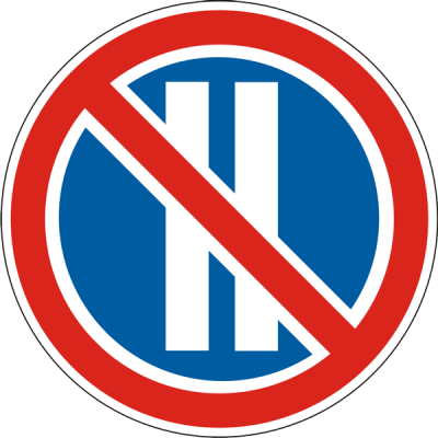 Road Sign 3.37 Parking is Prohibited in Even Months Road Sign 3.37 Parking is Prohibited in Even Months