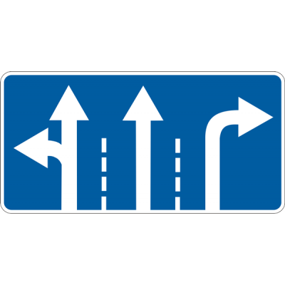 Road Sign 5.16 Directions of Traffic in the Lanes Road Sign 5.16 Directions of Traffic in the Lanes