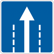 Road Sign 5.18 Direction of Traffic on the Lane