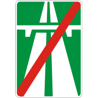 Дорожній Знак 5.2 Кінець Автомагістралі