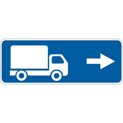Дорожный Знак 5.31.2 Направление Движения для Грузовых Автомобилей Дорожный Знак 5.31.2 Направление Движения для Грузовых Автомобилей