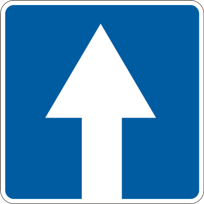 Road Sign 5.5 One Way Road Road Sign 5.5 One Way Road