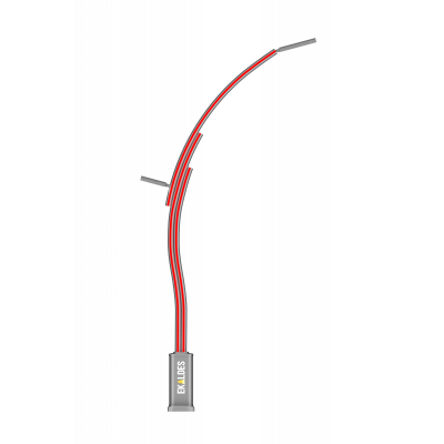 Aluminum Lighting Pole for Filling Station (RS-LPF-400) Aluminum Lighting Pole for Filling Station (RS-LPF-400)
