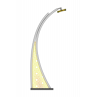 Алюминиевая Парковая Опора Освещения (RS-PLP-11501)