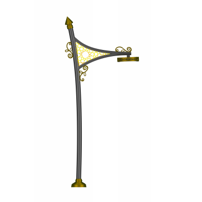 Aluminum Park Lighting Pole (RS-PLP-12101) Aluminum Park Lighting Pole (RS-PLP-12101)
