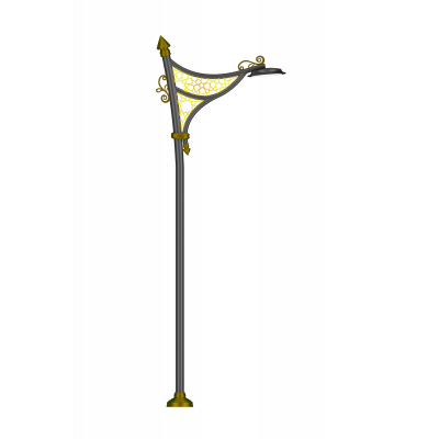 Aluminum Park Lighting Pole (RS-PLP-12401) Aluminum Park Lighting Pole (RS-PLP-12401)