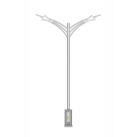 Алюминиевая Парковая Опора Освещения (RS-PLP-11002)